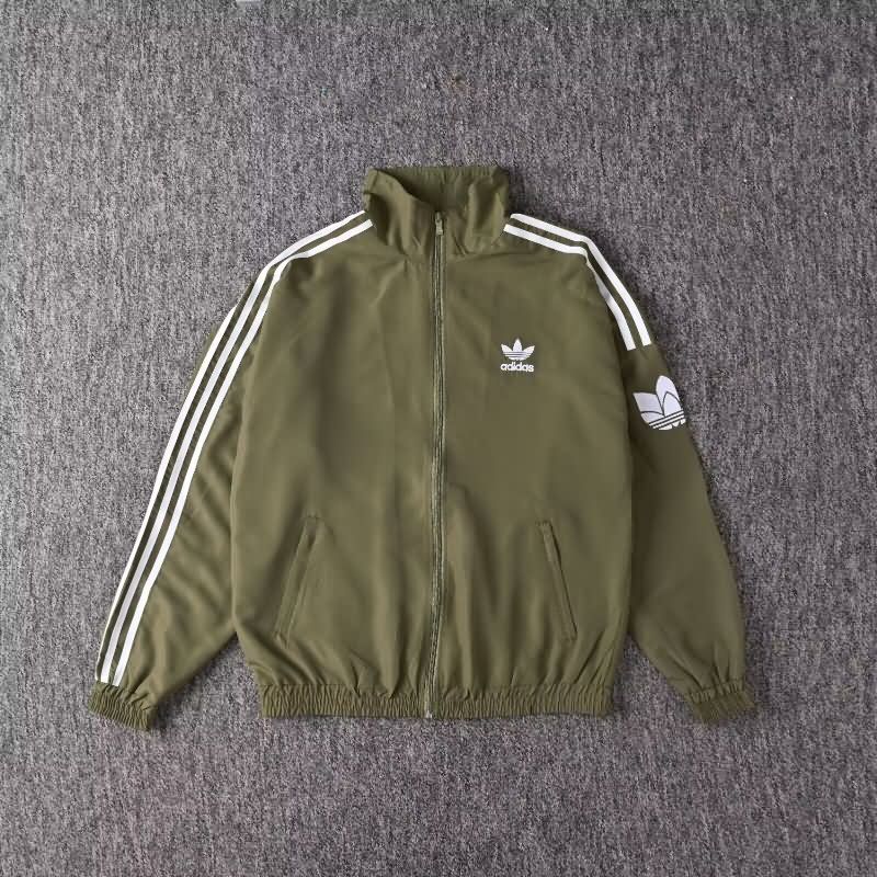 Thailand Quality(AAA) 2025 Adidas Green Soccer Windbreaker