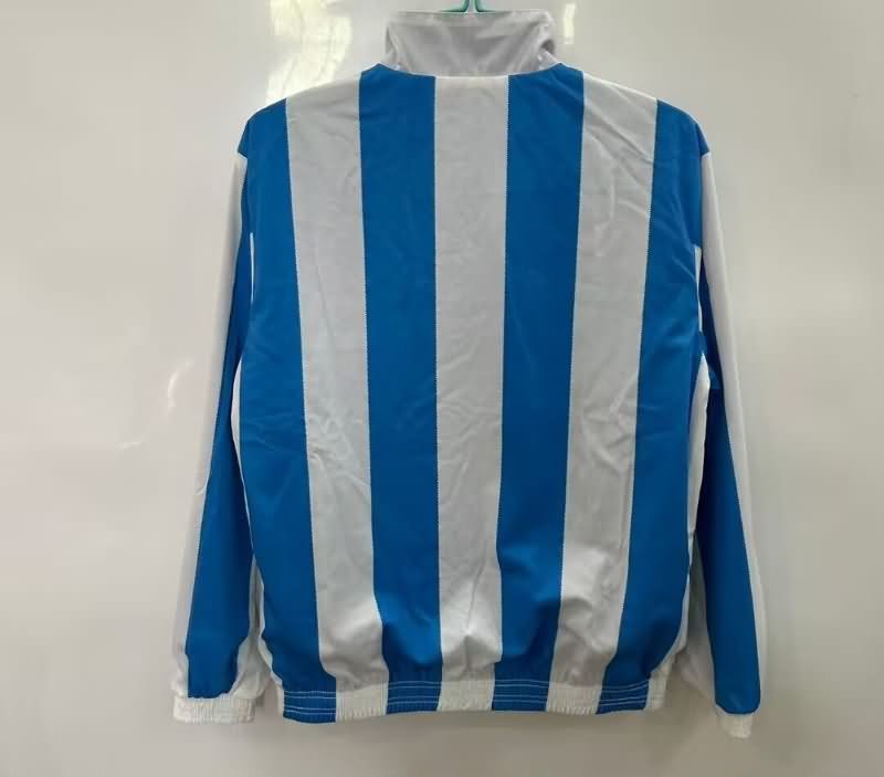 Thailand Quality(AAA) 2025 Argentina White Blue Reversible Soccer Windbreaker