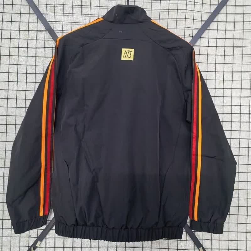 Thailand Quality(AAA) 25/26 Arsenal Black Soccer Windbreaker