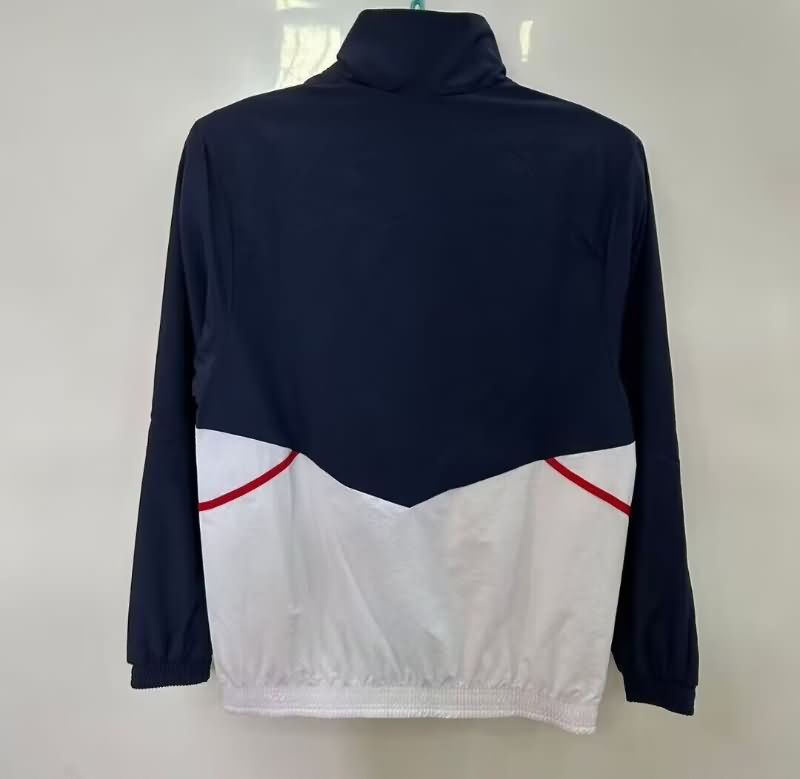 Thailand Quality(AAA) 25/26 Arsenal Dark Blue Soccer Windbreaker