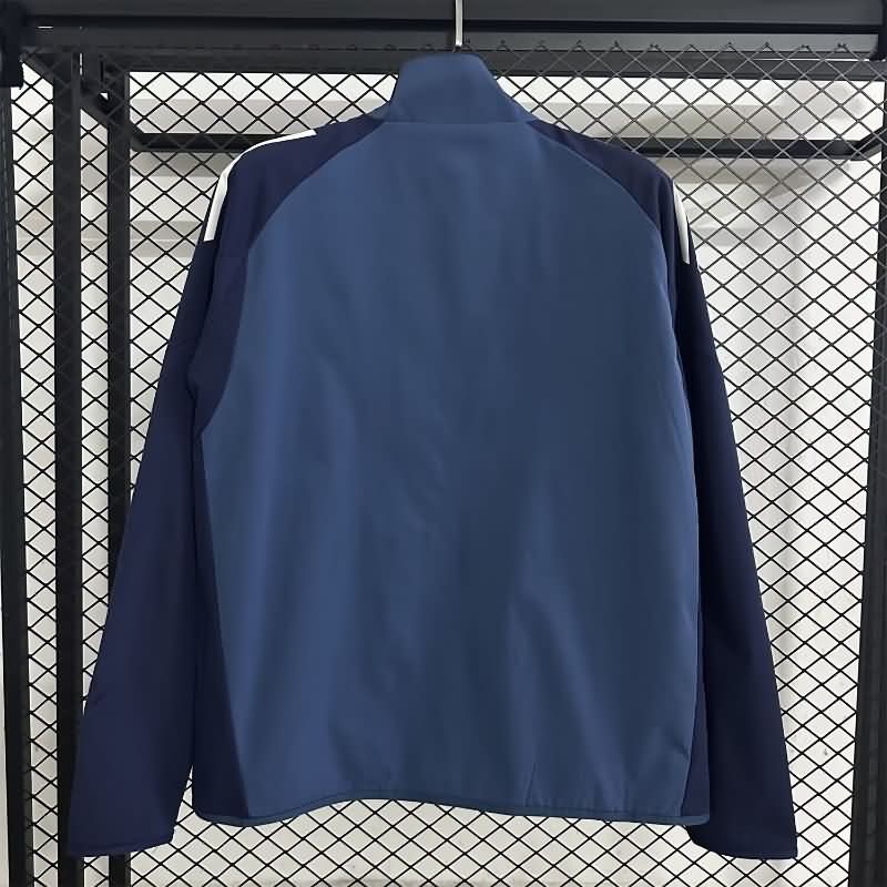 Thailand Quality(AAA) 25/26 Arsenal Dark Blue Soccer Windbreaker 02