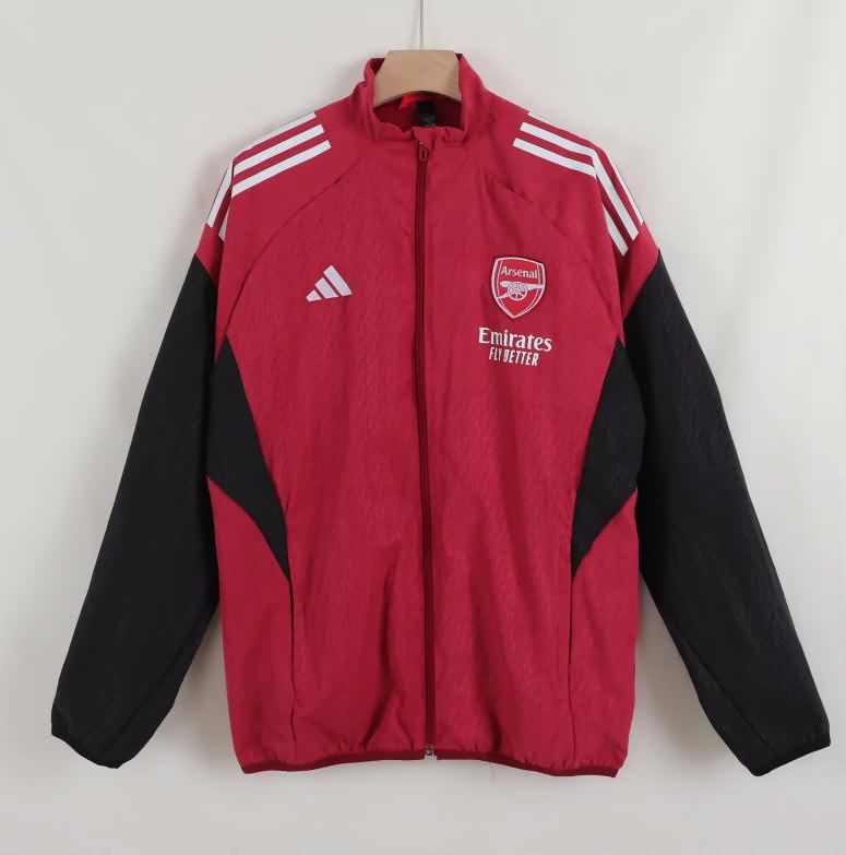 Thailand Quality(AAA) 25/26 Arsenal Red Soccer Windbreaker 05