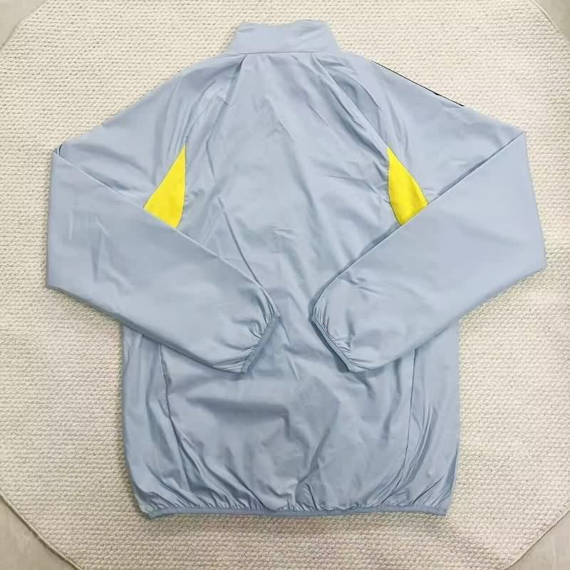 Thailand Quality(AAA) 25/26 Aston Villa Grey Soccer Windbreaker