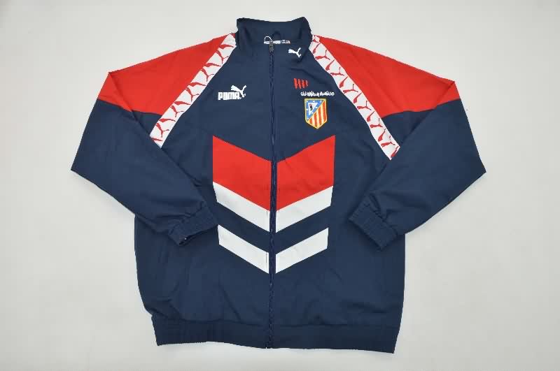 Thailand Quality(AAA) 25/26 Atletico Madrid Dark Blue Soccer Windbreaker Thailand Quality(AAA) 25/26 Atletico Madrid Dark Blue Soccer Windbreaker