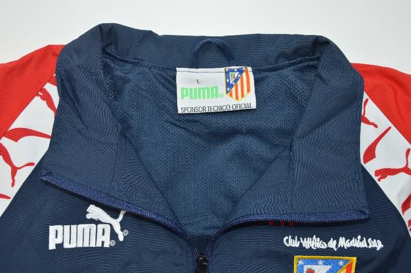 Thailand Quality(AAA) 25/26 Atletico Madrid Dark Blue Soccer Windbreaker
