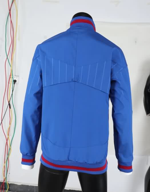 Thailand Quality(AAA) 25/26 Barcelona Blue Soccer Windbreaker