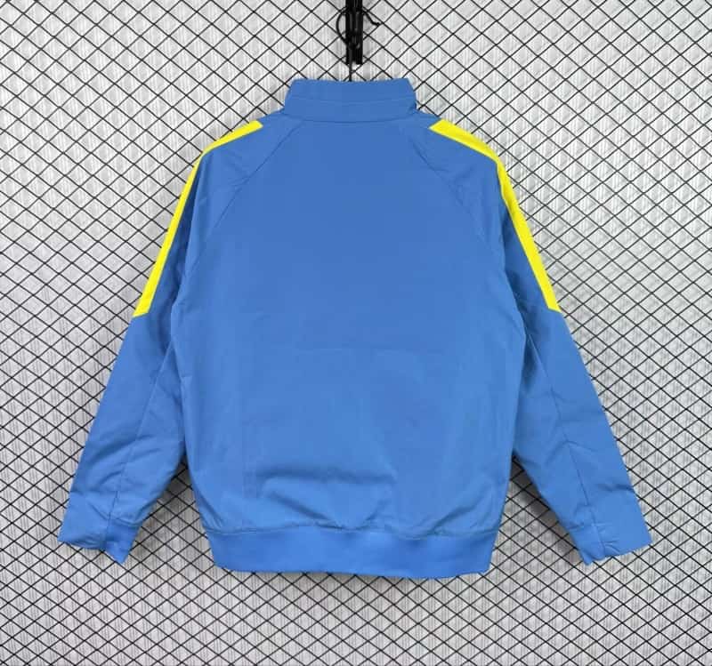 Thailand Quality(AAA) 25/26 Barcelona Blue Soccer Windbreaker 03