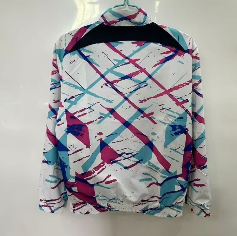 Thailand Quality(AAA) 25/26 Barcelona Blue White Reversible Soccer Windbreaker