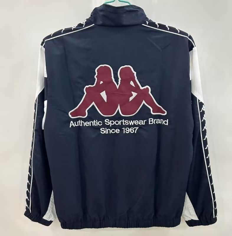 Thailand Quality(AAA) 25/26 Barcelona Dark Blue Soccer Windbreaker