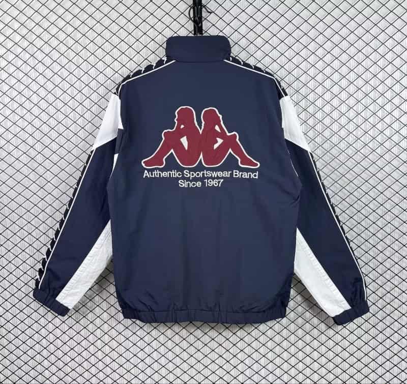 Thailand Quality(AAA) 25/26 Barcelona Dark Blue Soccer Windbreaker 05