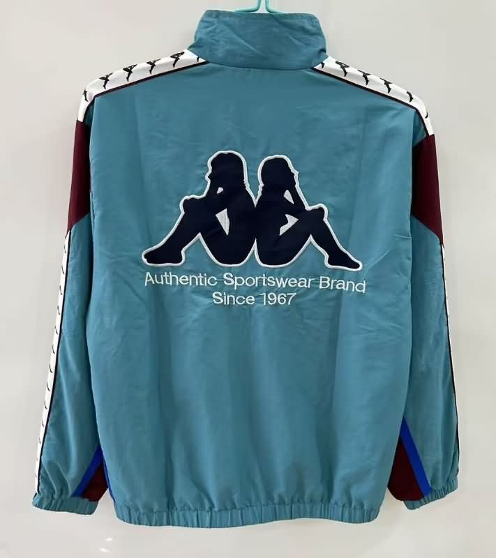 Thailand Quality(AAA) 25/26 Barcelona Green Soccer Windbreaker