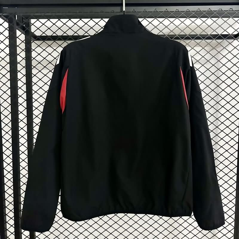 Thailand Quality(AAA) 25/26 Benfica Black Soccer Windbreaker