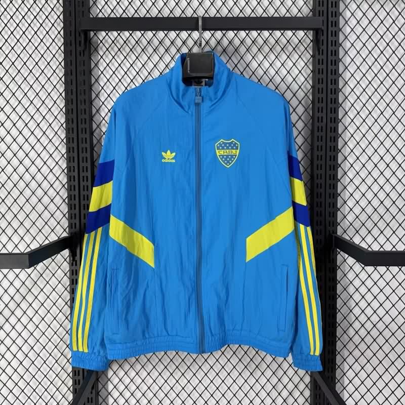 Thailand Quality(AAA) 25/26 Boca Juniors Blue Soccer Windbreaker 02