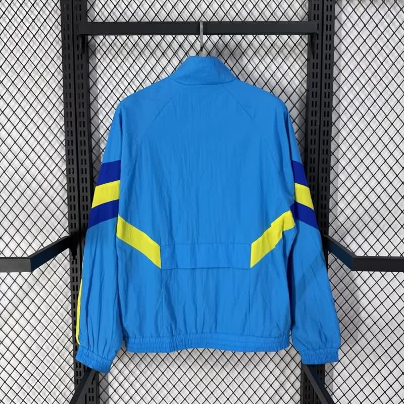 Thailand Quality(AAA) 25/26 Boca Juniors Blue Soccer Windbreaker 02