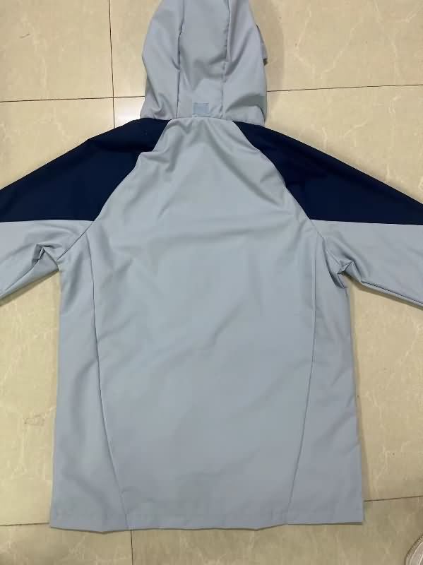 Thailand Quality(AAA) 25/26 Boca Juniors Grey Soccer Windbreaker