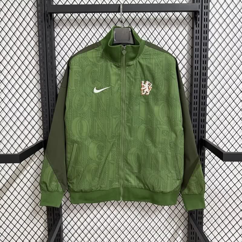 Thailand Quality(AAA) 25/26 Chelsea Green Soccer Windbreaker Thailand Quality(AAA) 25/26 Chelsea Green Soccer Windbreaker