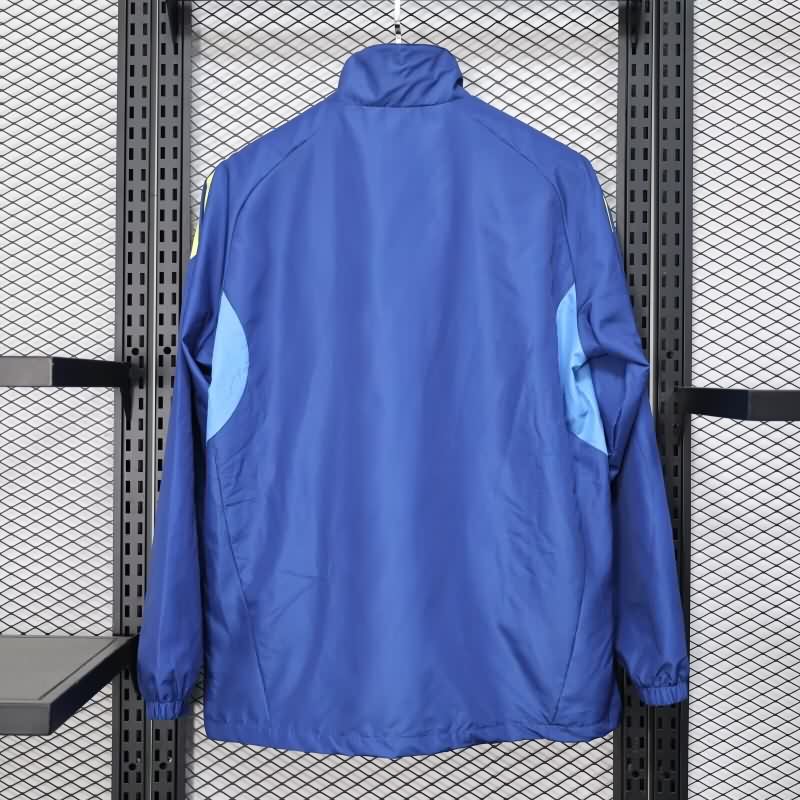 Thailand Quality(AAA) 25/26 Club America Blue Soccer Windbreaker