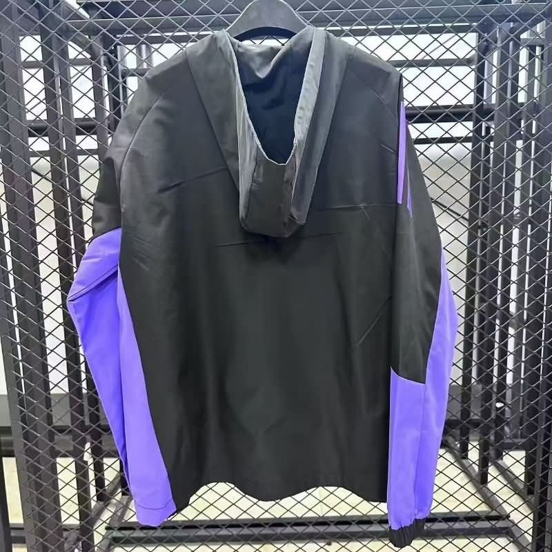 Thailand Quality(AAA) 2025 Colo Colo Black Soccer Windbreaker