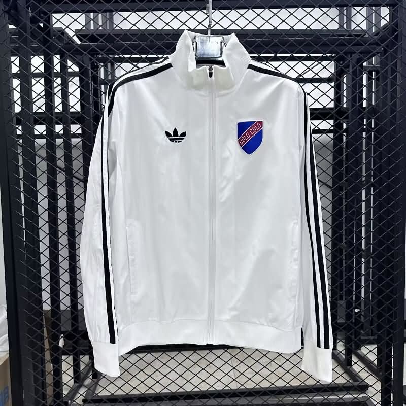 Thailand Quality(AAA) 2025 Colo Colo White Soccer Windbreaker