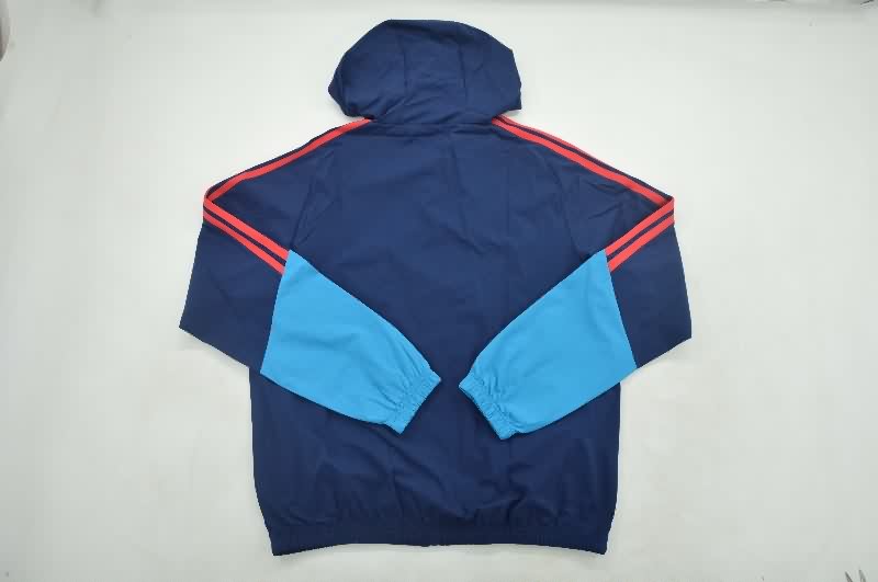 Thailand Quality(AAA) 2026 Colombia Dark Blue Soccer Windbreaker