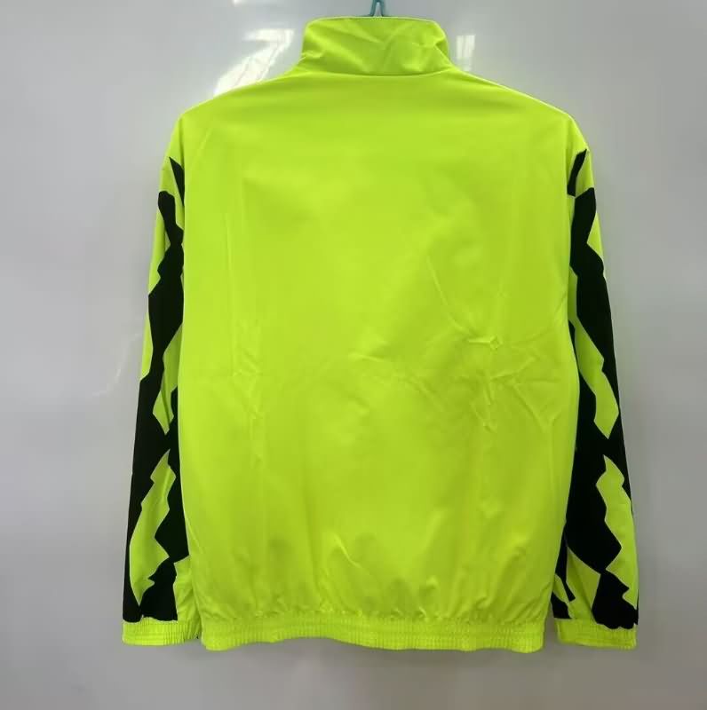 Thailand Quality(AAA) 25/26 Dortmund Yellow Green Reversible Soccer Windbreaker
