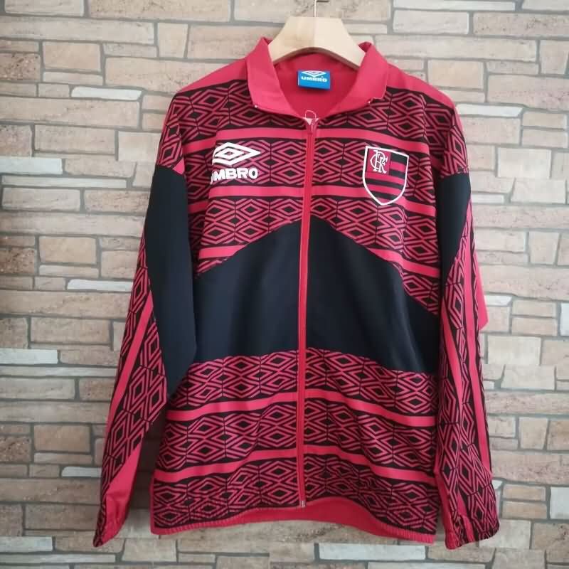 Thailand Quality(AAA) 2025 Flamengo Red Soccer Windbreaker