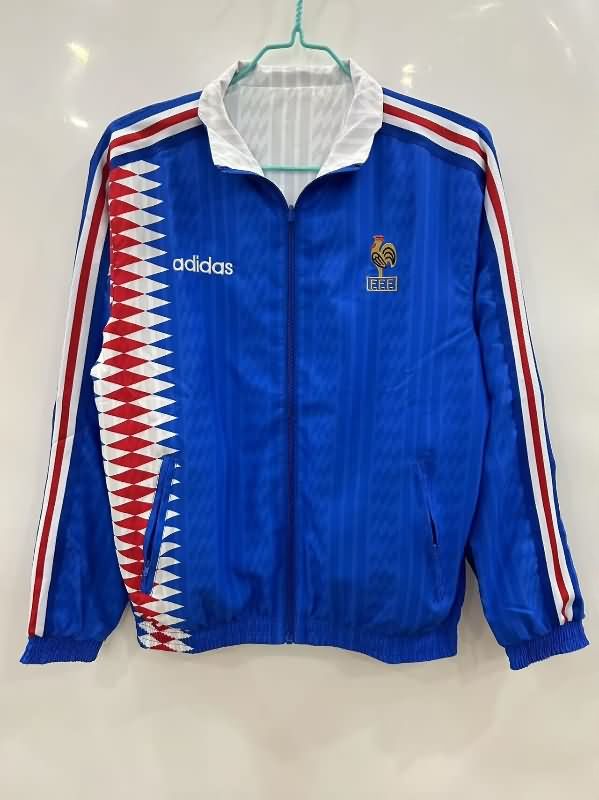 Thailand Quality(AAA) 2025 France Blue White Reversible Soccer Windbreaker