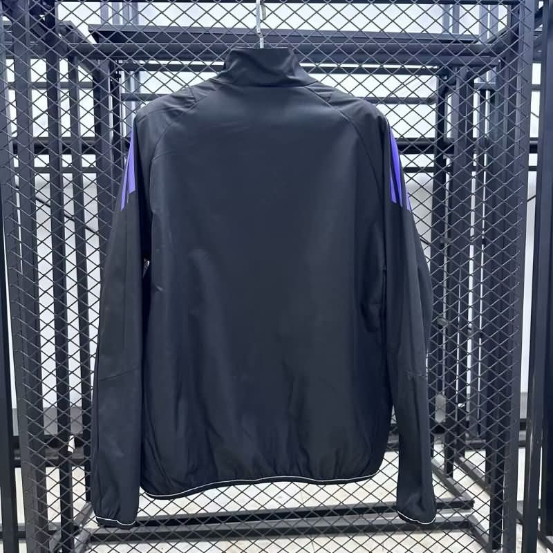Thailand Quality(AAA) 2025 Germany Black Soccer Windbreaker