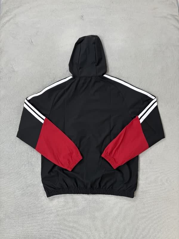 Thailand Quality(AAA) 2025 Germany Black Soccer Windbreaker 03