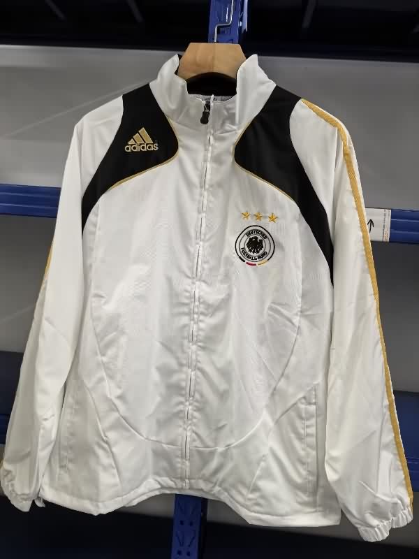 Thailand Quality(AAA) 2025 Germany White Soccer Windbreaker 04