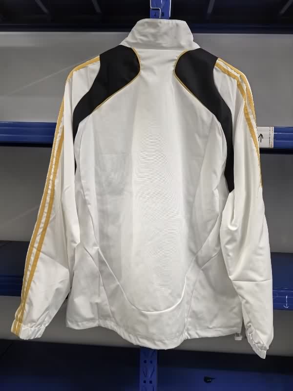 Thailand Quality(AAA) 2025 Germany White Soccer Windbreaker 04