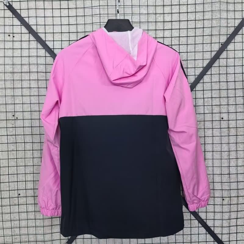 Thailand Quality(AAA) 2025 Inter Miami Black Pink Soccer Windbreaker