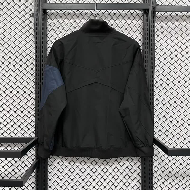Thailand Quality(AAA) 25/26 Inter Milan Black Soccer Windbreaker