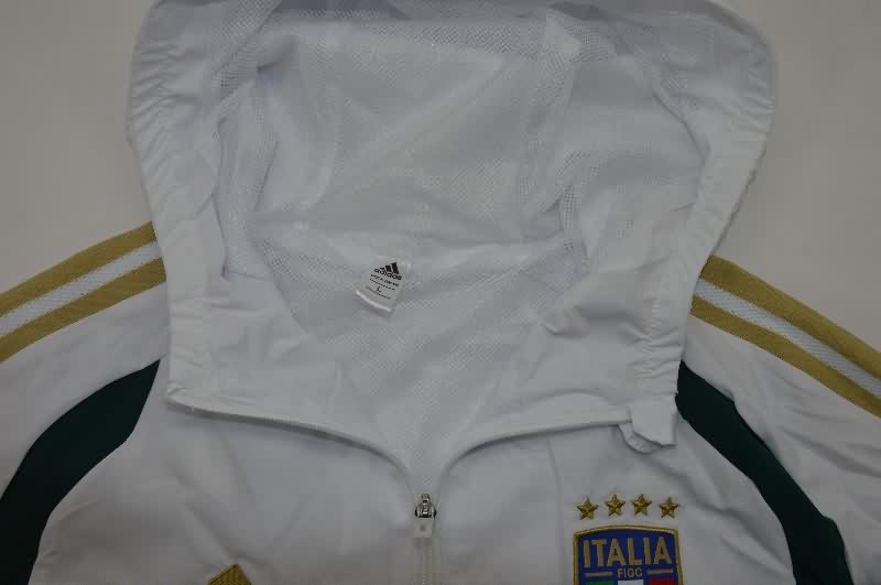 Thailand Quality(AAA) 2026 Italy White Soccer Windbreaker