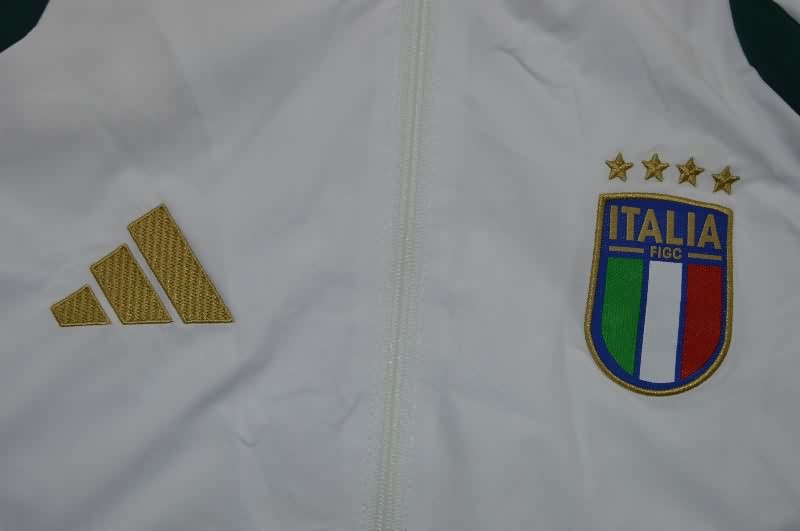 Thailand Quality(AAA) 2026 Italy White Soccer Windbreaker