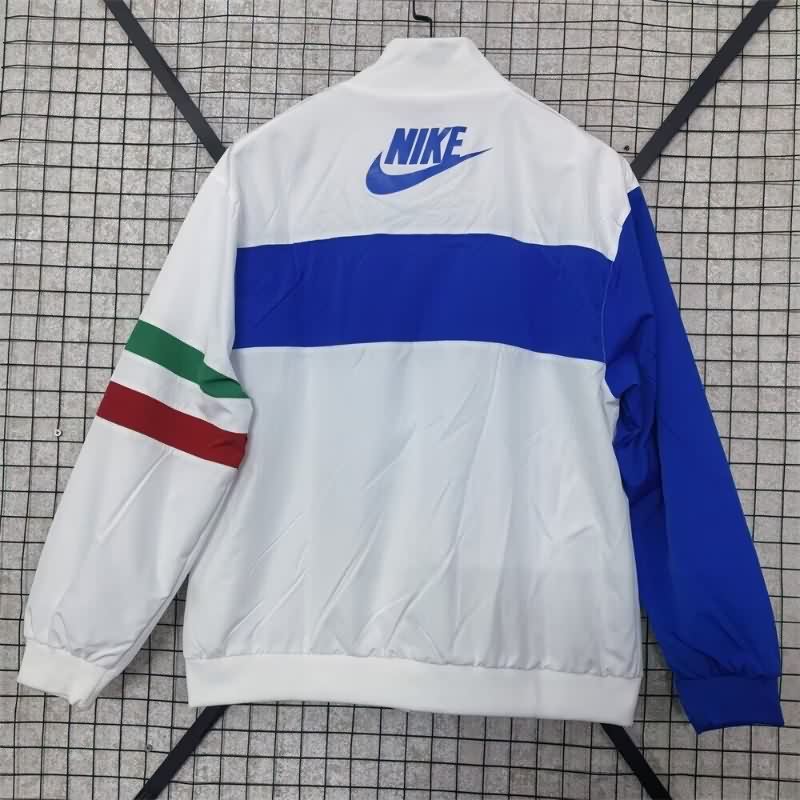 Thailand Quality(AAA) 2026 Italy White Soccer Windbreaker 02