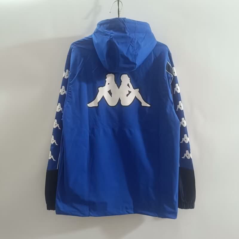 Thailand Quality(AAA) 2025 Italy Blue Soccer Windbreaker 02