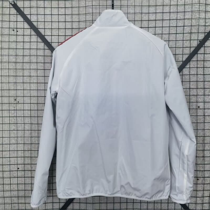 Thailand Quality(AAA) 2025 Italy Blue White Reversible Soccer Windbreaker