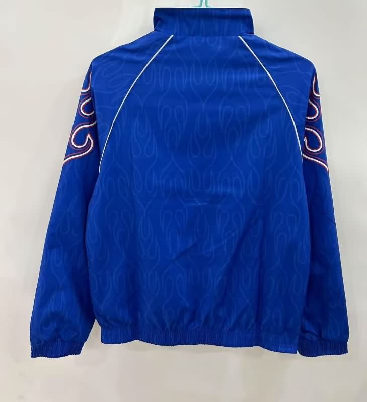 Thailand Quality(AAA) 2025 Japan Blue White Reversible Soccer Windbreaker