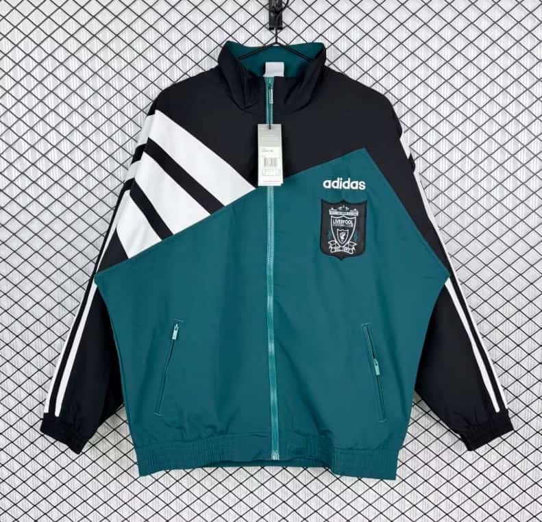 Thailand Quality(AAA) 25/26 Liverpool Green Soccer Windbreaker 04