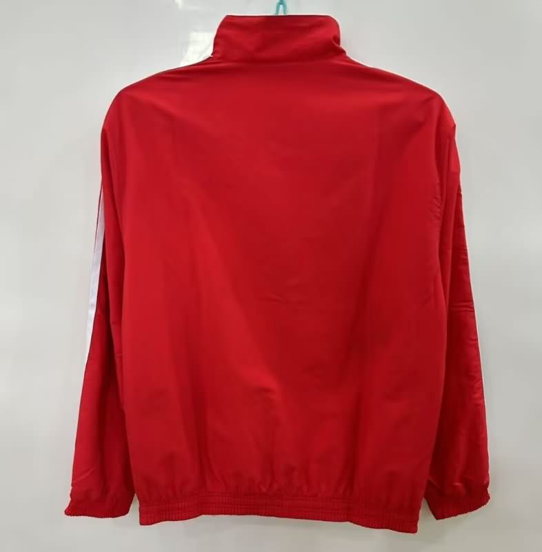 Thailand Quality(AAA) 25/26 Liverpool Red White Reversible Soccer Windbreaker