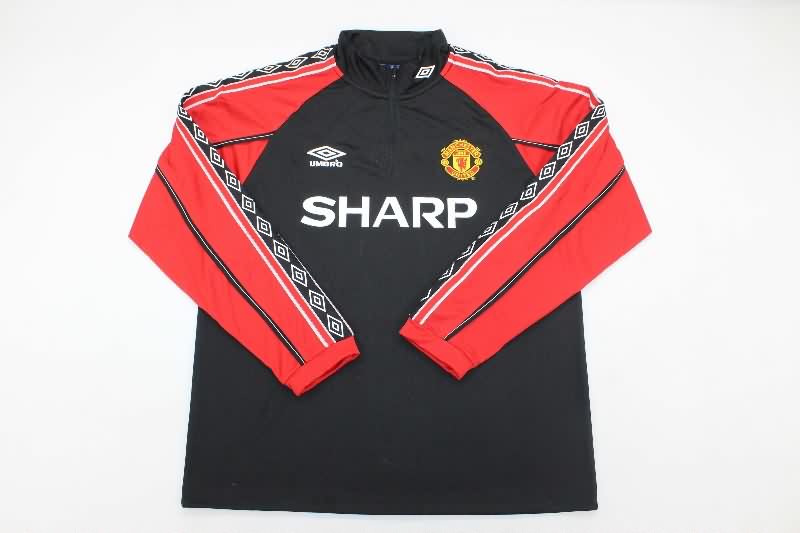 Thailand Quality(AAA) 1998/99 Manchester United Black Soccer Sweater