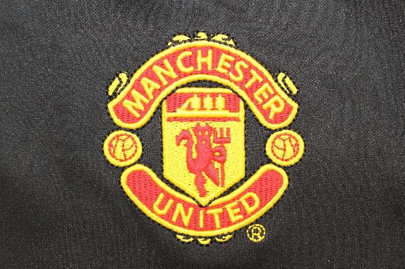 Thailand Quality(AAA) 1998/99 Manchester United Black Soccer Sweater