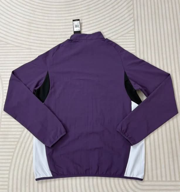 Thailand Quality(AAA) 25/26 Manchester United Purple Soccer Windbreaker