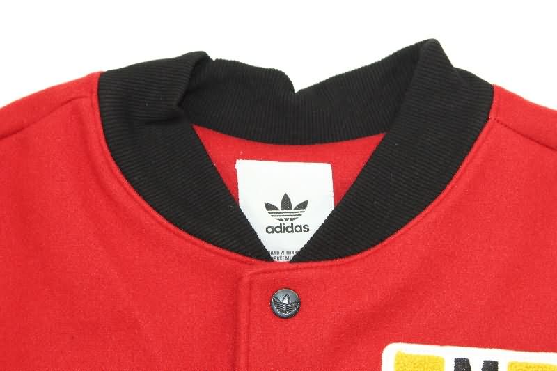 Thailand Quality(AAA) 25/26 Manchester United Red Baseball Jacket