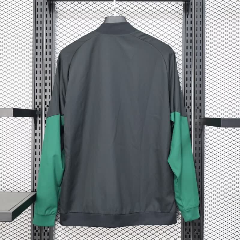 Thailand Quality(AAA) 2025 Mexico Black Soccer Windbreaker