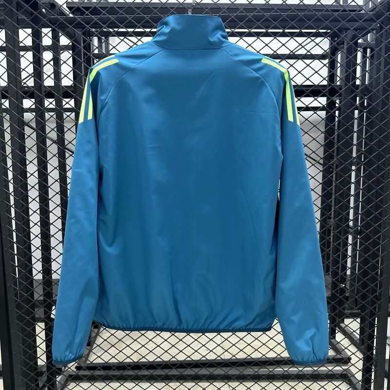 Thailand Quality(AAA) 2025 Mexico Green Soccer Windbreaker 02