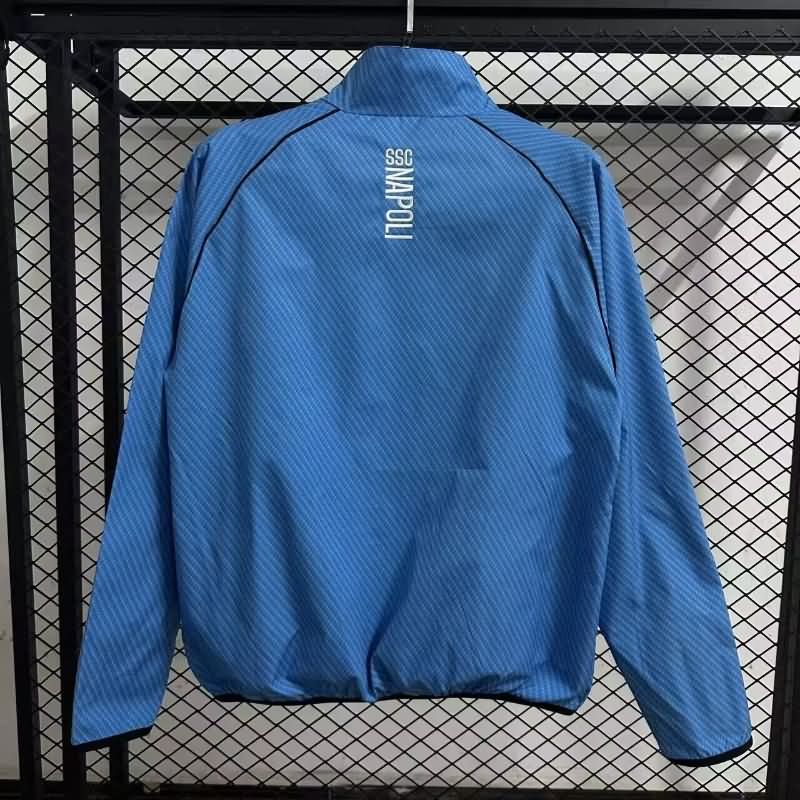 Thailand Quality(AAA) 25/26 Napoli Blue Soccer Windbreaker