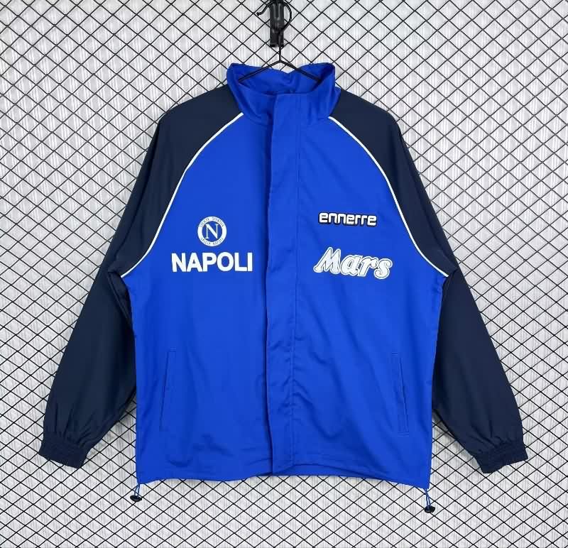 Thailand Quality(AAA) 25/26 Napoli Blue Soccer Windbreaker 03