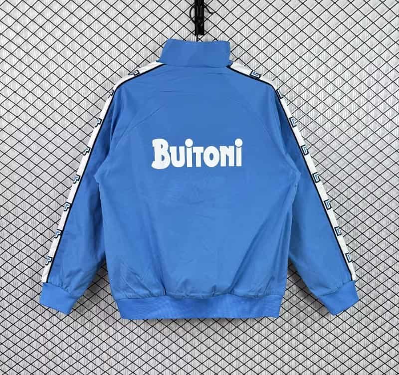 Thailand Quality(AAA) 25/26 Napoli Blue Soccer Windbreaker 05